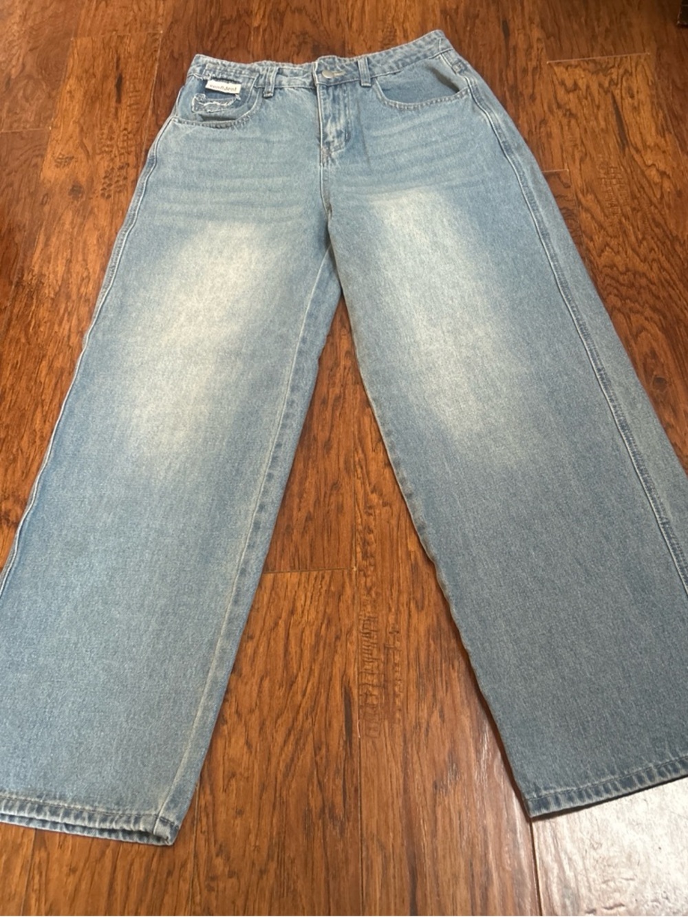 Light Blue Wide-Leg Women's Jeans - Classic Relaxed Fit